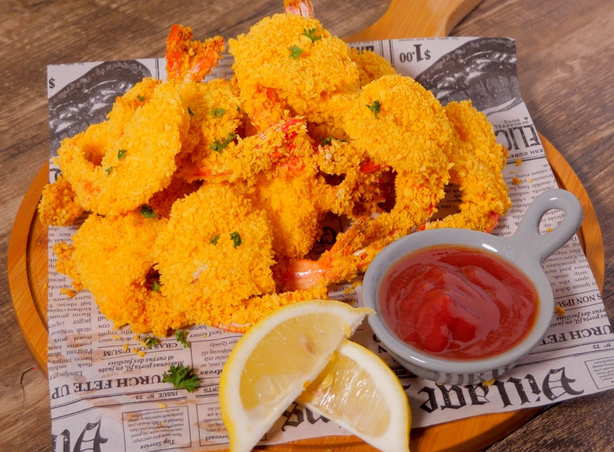 HOW TO MAKE AIR FRYER BUTTERFLIED SHRIMP Crownful