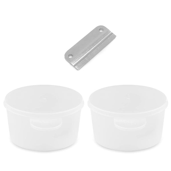 CROWNFUL 2 Ice Cups Accessory & 1 Blade for Shaved Ice Machine
