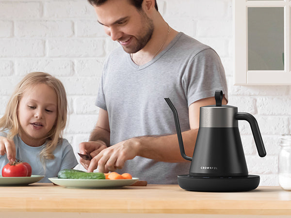  CROWNFUL Smart Electric Gooseneck Kettle with 4