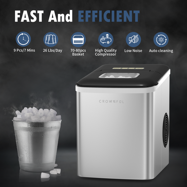 Crownful Portable Ice Maker Machine for Countertop