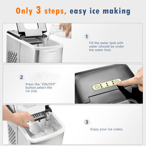 Crownful Portable Ice Maker Machine for Countertop