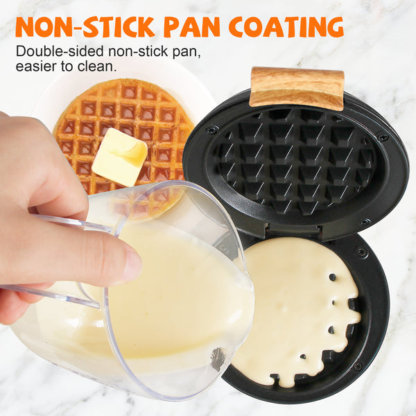 Dash Mini Maker: The Mini Waffle Maker Machine for Individual Waffles,  Paninis, Hash Browns, & other on the go Breakfast, Lunch, or Snacks, with  Easy Clean, Dual Non-stick Sides - Aqua 