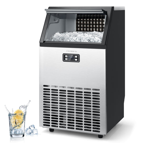  CROWNFUL Ice Makers Countertop, Portable Small Ice Machine with  Self-Cleaning & CROWNFUL Shaved Ice Machine Snow Cone Machine : Appliances